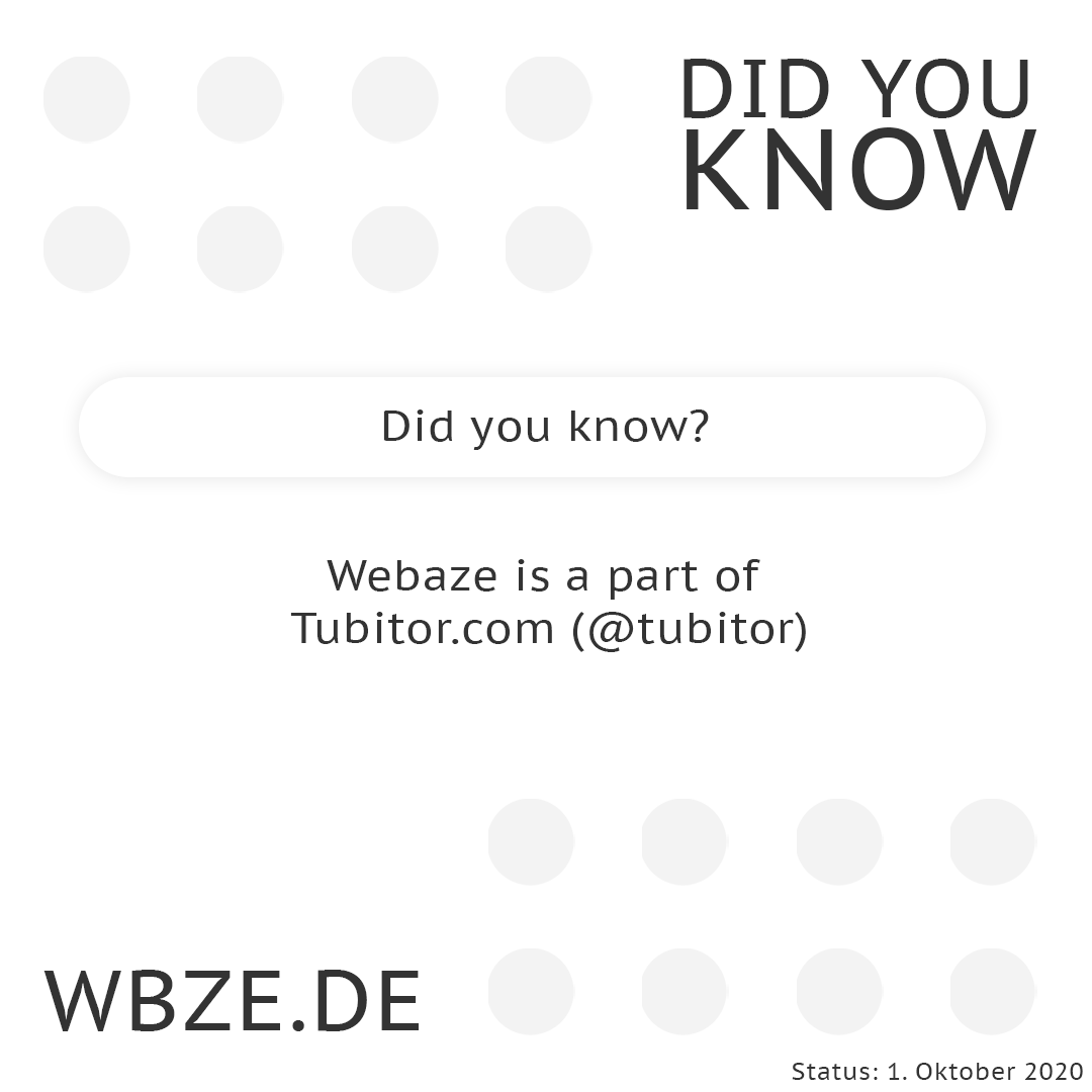 WebazeService's tweet photo. @Tubitor 😉 https://t.co/APvXclvcIQ