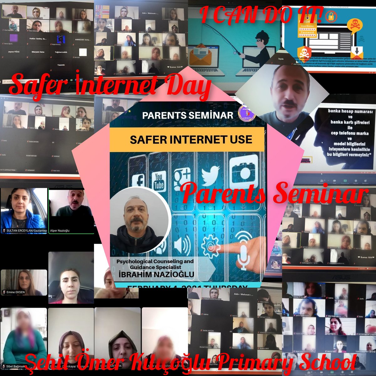 yapabilirim_p's tweet photo. Safer İnternet Day /Parents Seminar Psychological Counselor İbrahim Nazioğlu informed our parents about conscious and safe internet use.
Sultan Erceylan 
Şehit Ömer Kılıçoğlu Primary School
Şahinbey /Gaziantep
@eTwinningDestek @ErceylanSultan @tretwinning
@etwgaziantep https://t.co/771Yg74Fe5