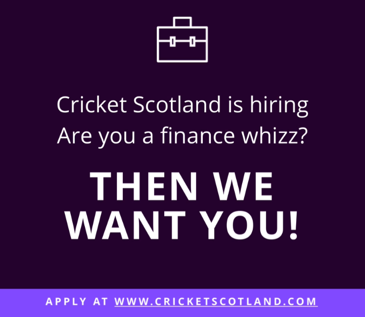 We’re hiring! Our current Financial Controller is retiring this year so we’re on the lookout for a finance and administration whizz to replace him. It’s an exciting time to be joining us, so if you are interested visit the website for more info cricketscotland.com/about-landing/…