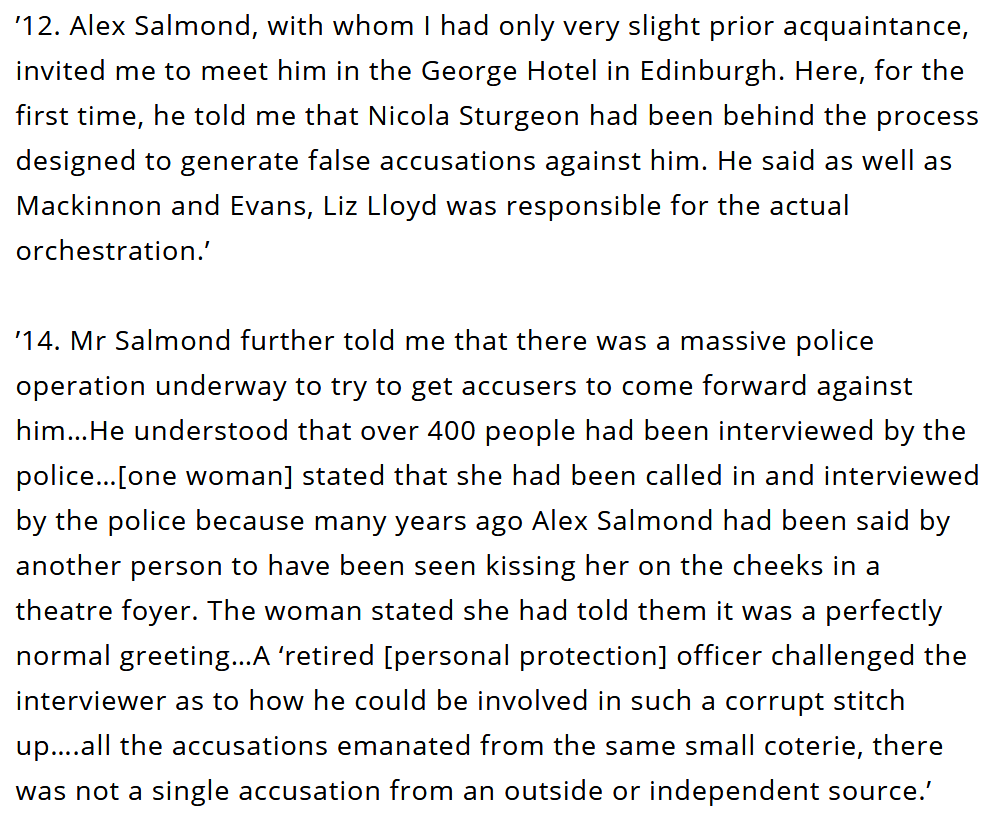 Craig Murray, an ex-ambassador and diplomat, released the identities of Salmonds accusers, which resulted in him being charged with contempt of court.In this article for The Majority, his defence statements say some pretty damning things about the SNP and Sturgeon.