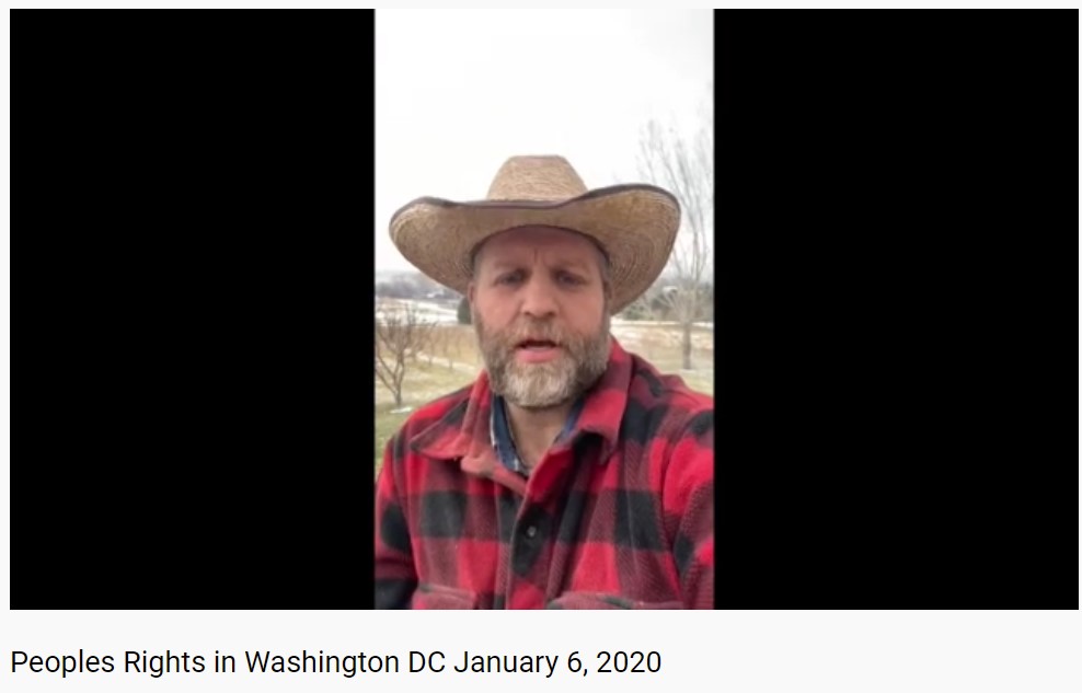 5. Bundy did not travel to DC on January 6 but encouraged his members to do so and urged them to use it as a recruiting opportunity for People's Rights.He told them to download fliers and pass them out."Don't wear a mask. Stand for freedom," he said. https://popular.info/p/the-next-insurrection