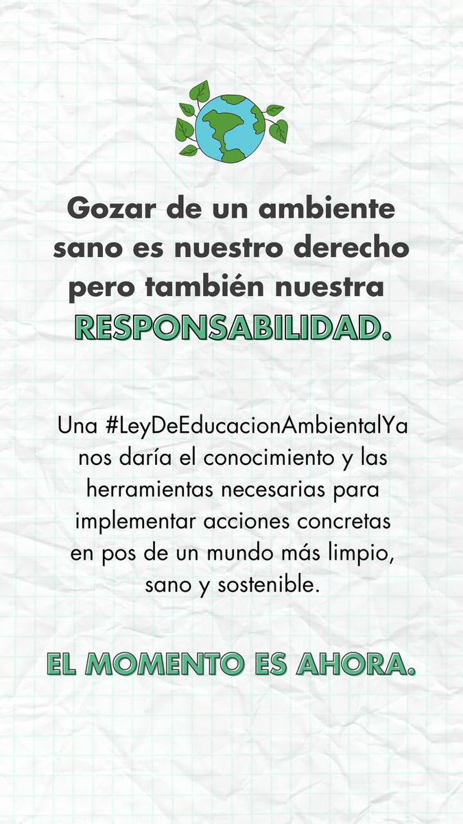 ecohouseok's tweet photo. Para hacer frente a la crisis climática y ecológica necesitamos acceso a los conocimientos y las herramientas necesarias. 💪🌎

¡Sumá tu firma por una #LeyDeEducacionAmbientalYa en https://t.co/i8EZfzpCOf! 👈📚 https://t.co/SLaaPpCxP6