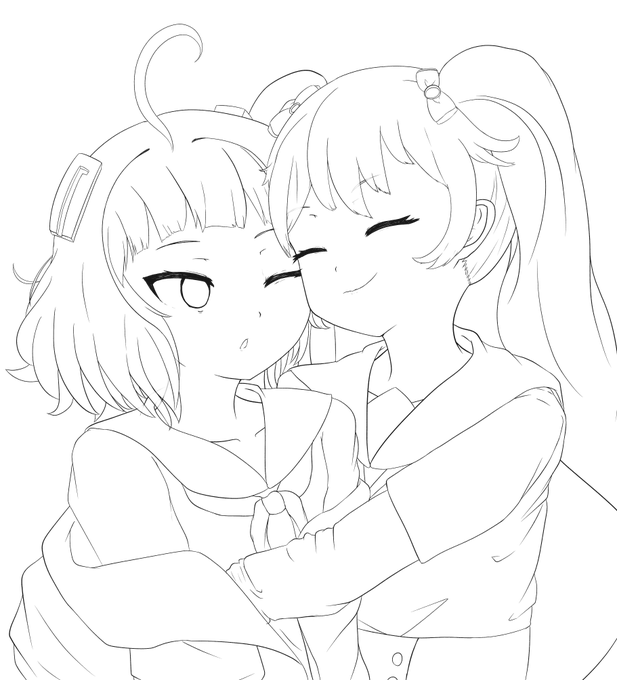 あとこんなのも描いてました
えみみゃーすりすり
あとで塗ります
#都ひなの #木崎衣美里 #マギレコ 