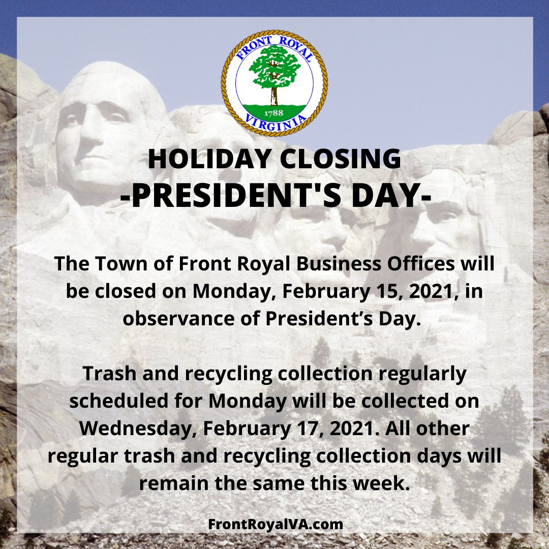 Holiday Closing - President's Day