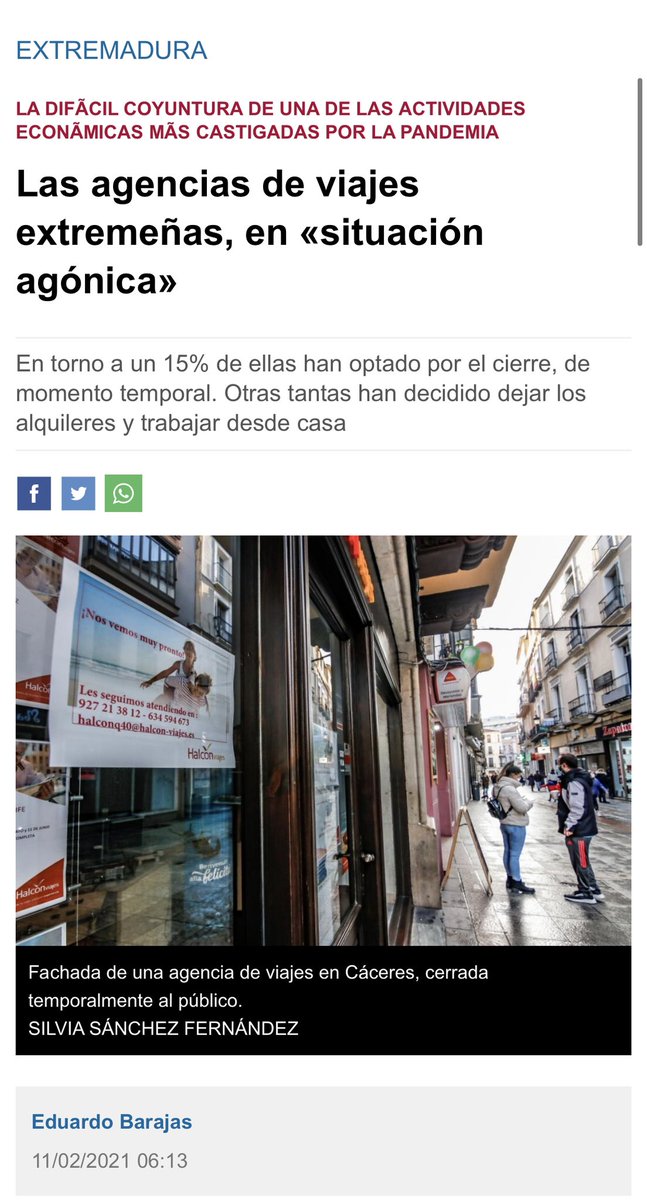 JuanParejoFdez's tweet photo. @MerSanGil1 @manolopile @ExtreNetwork @cextremadura @EFEnoticias @EfeExtremadura @VillafrancaPP @ppextremadura @RafaMateosPP @psoeex @Junta_Ex @hoyextremadura @EPExtremadura #SOSAgenciasDeViaje Exigimos a la Junta que reaccione 👈👈👈 https://t.co/7NwrRkq5oz