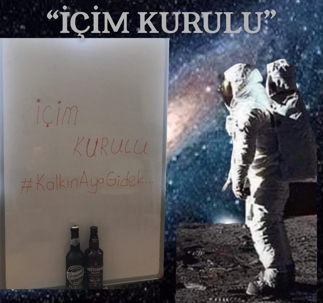 #KalkınAyaGidek dedim olmaz içim kurulumuz var dedi Nalan...😂😂😂
#BiraBize
#AlkolikHareketEngellenemez