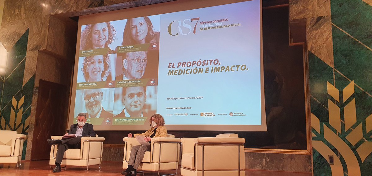 🧿 El propósito, medición e impacto
#medirparatransformarCRS7
Primera mesa de diálogo con <a href="/claraarpa/">Clara Arpa</a> <a href="/ARPAemc/">ARPA EMC</a> <a href="/LHMenendez/">Luis H. Menéndez</a> <a href="/heraldoes/">Heraldo de Aragón</a> <a href="/esimpact/">Asociacion EsImpact</a> <a href="/CE4reputation/">Corporate Excellence</a> <a href="/aalloza/">Ángel Alloza</a> <a href="/iesebschool/">IESE Business School</a> <a href="/Elenafrz/">Elena Fernandez</a> <a href="/Correos/">Correos</a>