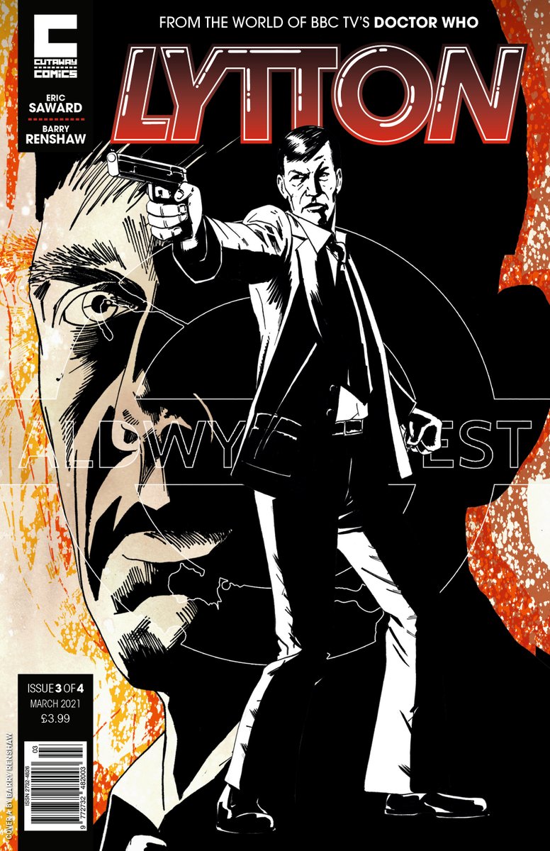 cutawayuniverse's tweet image. Your covers for LYTTON #3 from @artofbaz @PaulJamesHanley + Jason Fletcher! #3 Ordering opens early March, shipping month end. Direct orders include a VAM DVD with new #Earthshock commentary from @MinettaLane, #EricSaward and @IJustinJohnson1. 

#staytuned cutawaycomics.co.uk