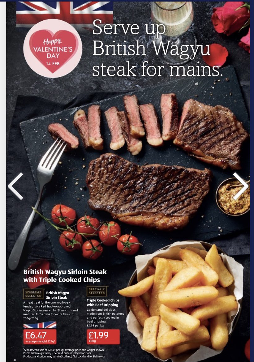 Well that’s Valentine’s Day sorted for you... British wagyu reared on family farms like ours back in nationwide <a href="/AldiUK/">Aldi Stores UK</a>. Some@of the best beef in the world at affordable prices #wagyu #backbritishfarming #wagyu