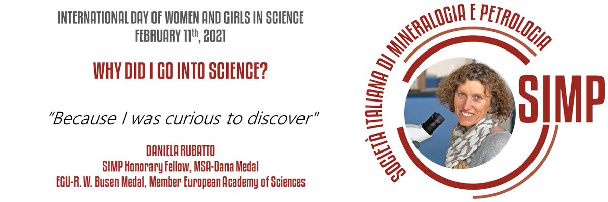 soc_min_pet's tweet photo. Happy International Day of Girls and Women in Science! 🥳
Today we have a guest star: prof Daniela Rubatto from @unibern.
The best is yet to come, stay tuned!
#SIMPWomenInSTEM https://t.co/8k6XxYl1L5
