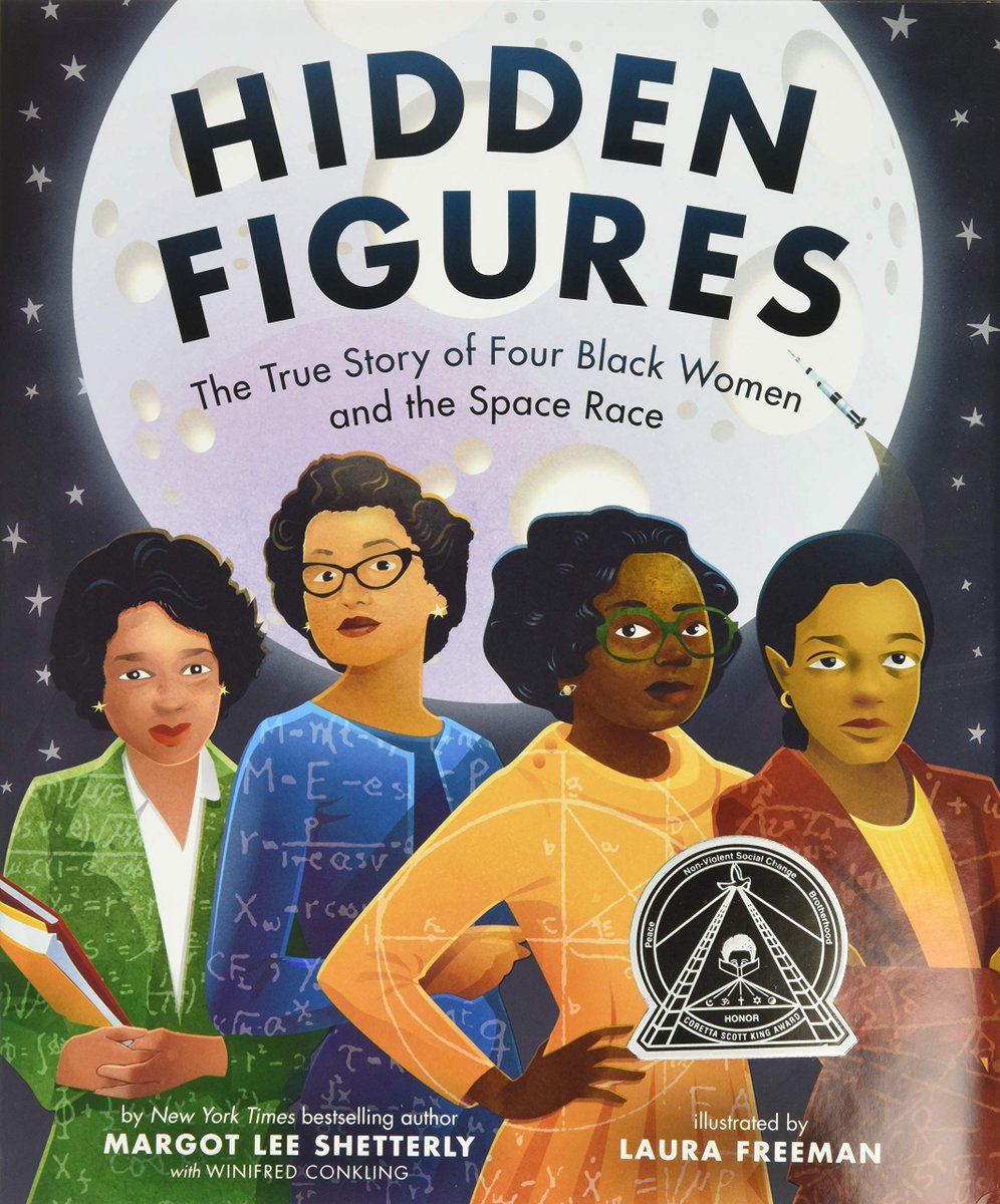 There are several books which tell the story of the team of female mathematicians who had a vital role in early NASA projects. We absolutely love this one by  @margotshetterly and  @LauraFreemanArt.  #WomenInScience