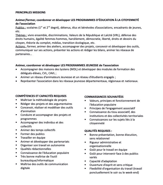 LaLigue33's tweet photo. #RECRUTEMENT - Notre fédération est à la recherche d'une nouvelle ou d'une nouveau collaborateur.trice ! #éducation #citoyenneté Envie de rejoindre une équipe fabuleuse ? https://t.co/k9pmr0oWq7