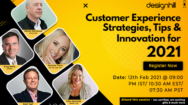 adrianswinscoe's tweet photo. I'm taking part TOMORROW in a @Designhilldh panel on Customer Experience Strategies, Tips &amp; Innovation for 2021 with @annettefranz, @nealtopf, @elisequevedo and @gregmeliaCAE It's free to sign up and it's going to be ace.  https://t.co/OoPkb6TiN8 See you there ;) https://t.co/RVSa5SI8wR