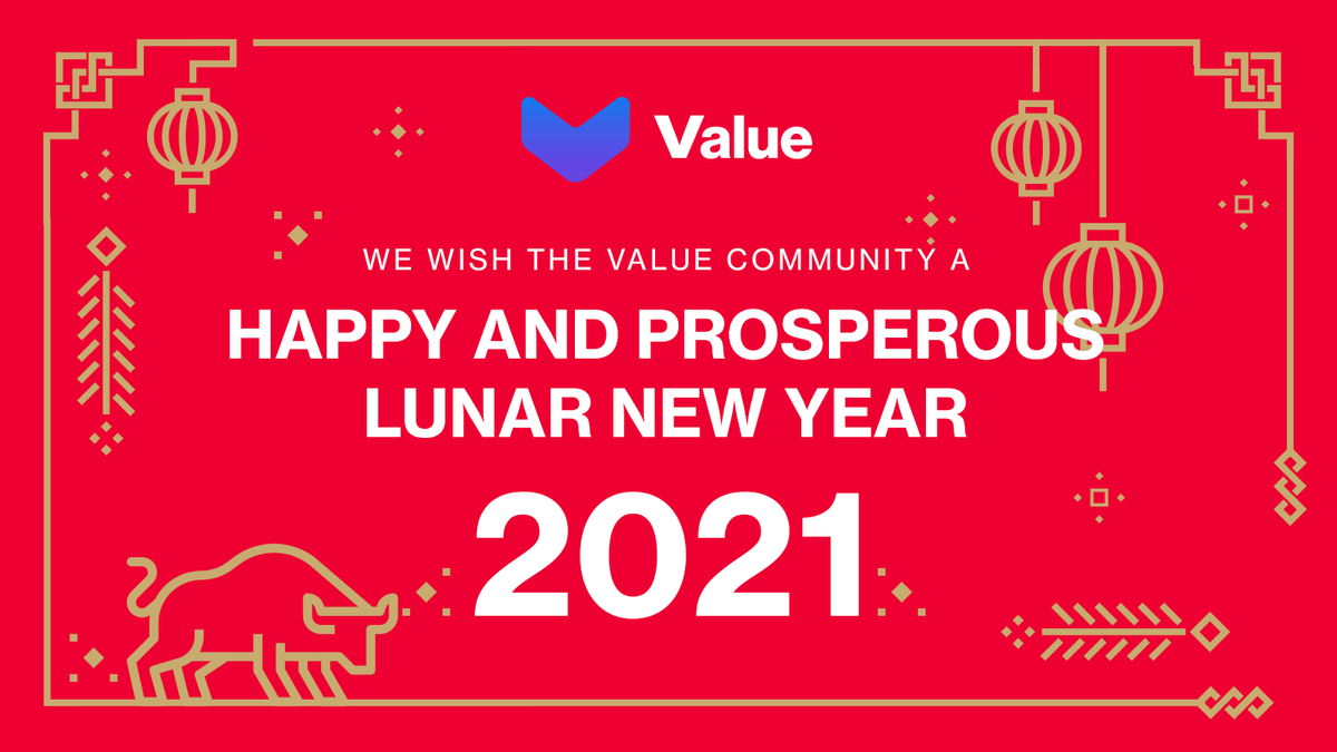 value_defi's tweet photo. Happy Lunar New Year! 🥳
We wish @everyone all our friends, partners and community members to have this new year filled with happiness and prosperity. 🥰😘
$VALUE $vUSD #ValueVault #FaaS #ValueLiquid https://t.co/2kvcbBt8Ew