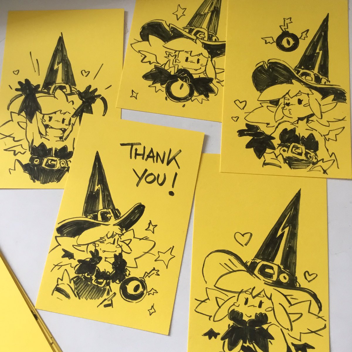 Making lil thank u cards to go with each order hehe 