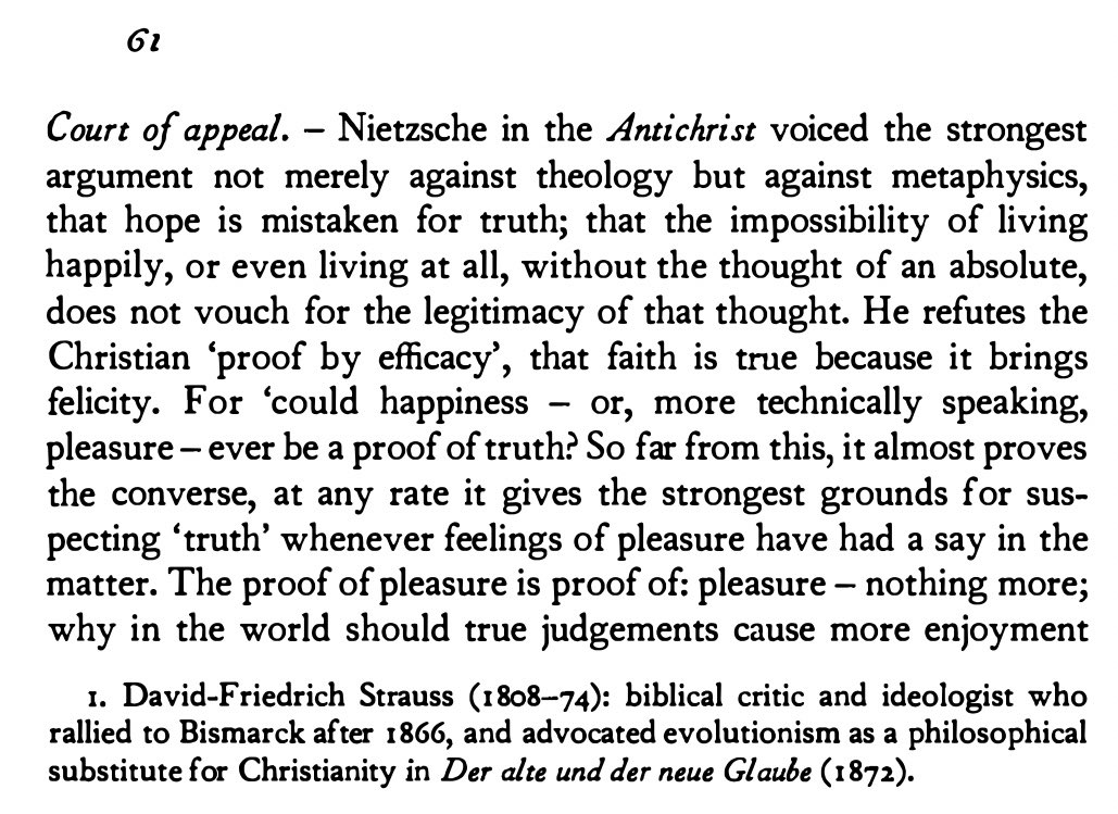 The necessary counterpoint to Deleuze's & Nietzche's philosophy of joy for me is Adorno, for whom it is essential to suffer & to cultivate the capacity to share the suffering of others in the face of injustice. Minima Moralia speaks most directly and disconsolingly to this ethic.