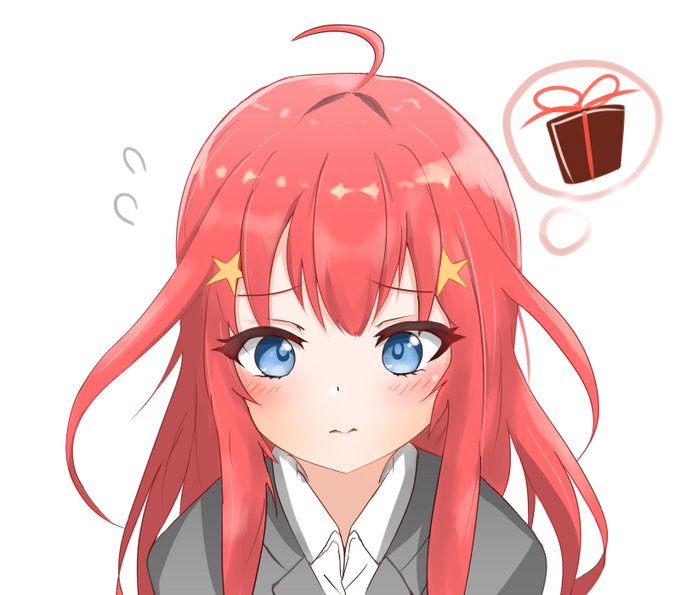 MineさんがTwitterに投稿した中野五月(五等分の花嫁)のイラスト。