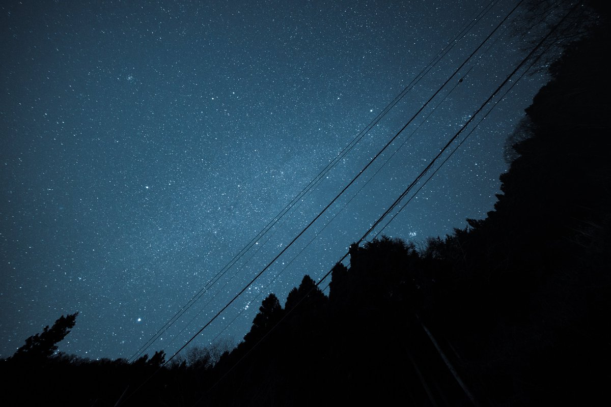 夜空を見上げた日.