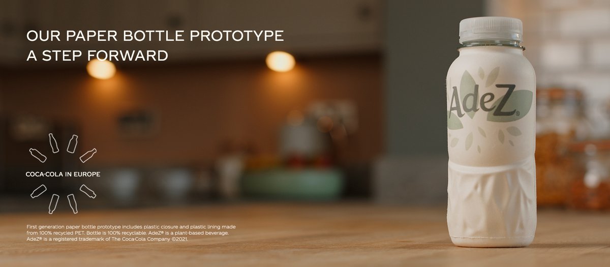 Committed to #packaging #innovation, we’re bringing our first #paperbottle prototype to consumers. 2,000 bottles of our plant-based #Adez drink will be offered to consumers in one of Hungary’s leading grocery retailers. 

Learn More 👉 bit.ly/AdezPaperBottle

#AdeZPaperBottle