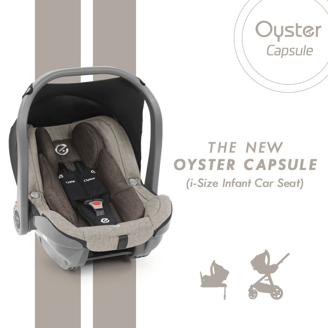 Suitable from birth, the Oyster Capsule (i-Size) has an easily adjustable harness and headrest, an integrated sun canopy and features a side-impact defence system for optimum protection in the event of a collision - https://t.co/Yg5HbpLZIl 

The image shows the product in Pebble https://t.co/nGFC6NIuNq