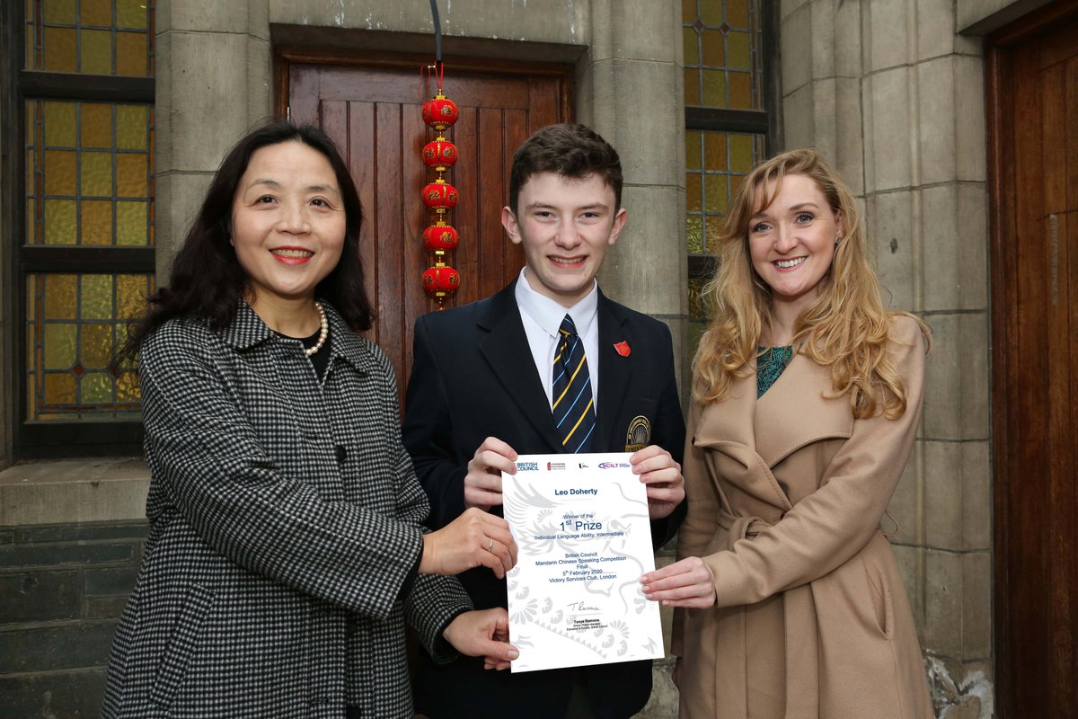 BCouncil_NI's tweet photo. Schools &amp; FE Colleges: Tomorrow's the deadline for this year's online Mandarin Speaking Competition💻!

We've already had two NI winners 🎉- Eve Flood from @ThornhillDerry &amp; Leo Doherty @LumenChristi_NI - can we get a 3rd?

Enter now: https://t.co/L2TtExha99 #MandarinSpeakingComp https://t.co/zBzcOrVInY