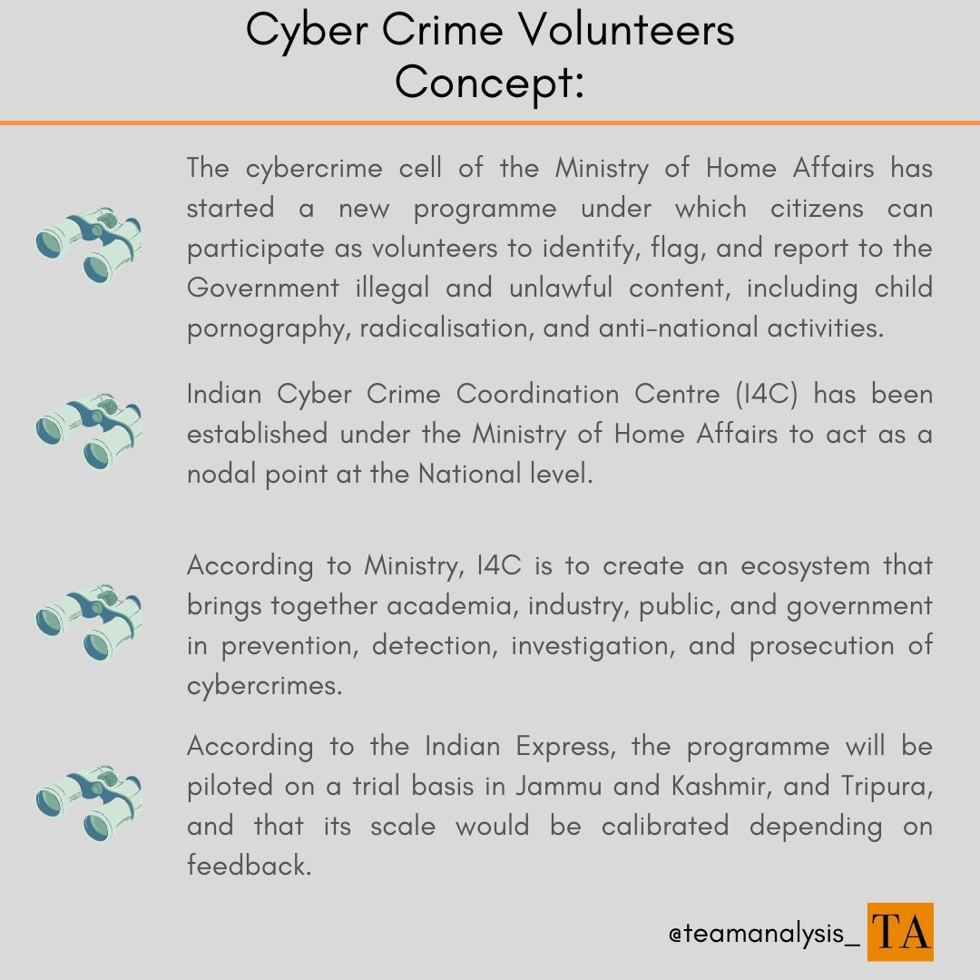 However, lawyers and activists took no time in highlighting the legal issues with the program being launched by the Ministry of Home Affairs. One big challenge is: there is no clarity on what constitutes an ‘anti-national content or activity’.