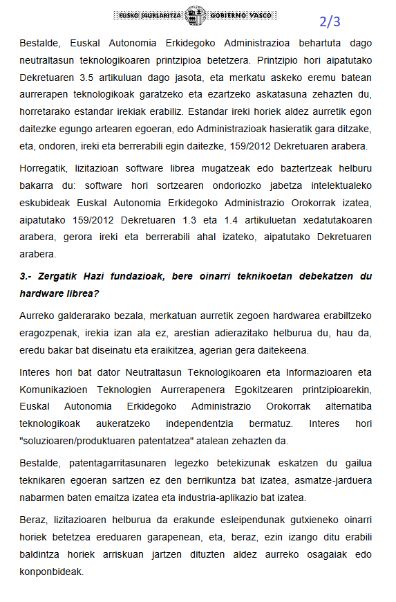 LoreAbarik's tweet photo. HAZI fundazioko pleguak gaztelera hutsean, #Euskara rik EZ eta #SoftwareAskea DEBEKATUA.
Administazio publiko batek egin beharko lukeenaren guztiz aurkakoa.
Eginiko galderak eta jasotako erantzunak:⬇️
#EuskararikEZ
#SoftwareAskeaDEBEKATUA https://t.co/1YKBsfntqI