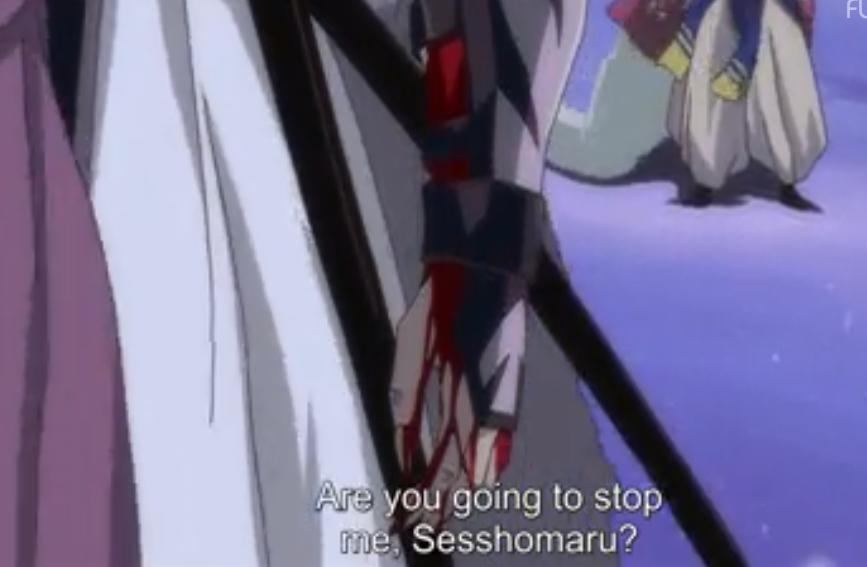 Inu no Taishō dwelt with the daiyōkai Ryūkotsusei who was terrorizing the plains of Musashi, wounded in battle. He is then forced to run to a pregnant Izayoi's side when she (unknowing to her) is being kept captive by Takemaru. (+)