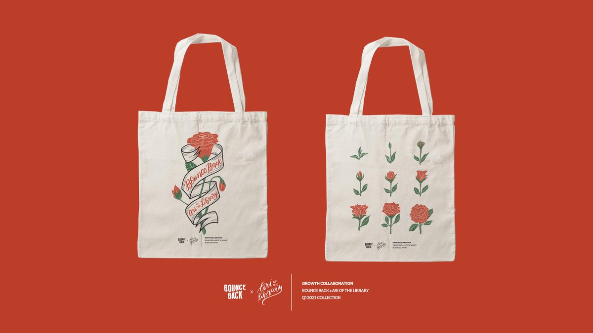 bnceback_'s tweet photo. Bounce Back PH x #AriOfTheLibrary Tote bag!
For our first collab, we decided to create a tote bag designed by artist Arra Bonacua for our collection called #Growth.
We are dropping this Totebag this weekend. Check our post for more details: https://t.co/Jc9FQfjPap https://t.co/kaRgW8VxhF