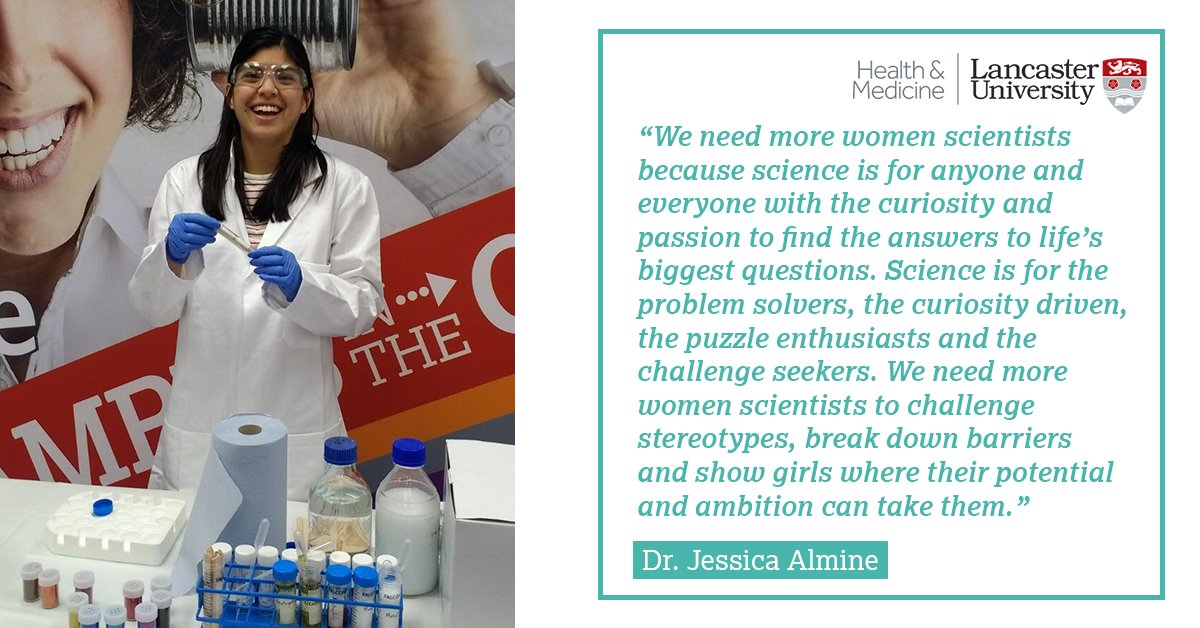 We need more women scientists..."To challenge stereotypes, break down barriers and show girls where their potential and ambition can take them."- Dr. Jessica Almine  #February11  #WomenInScience
