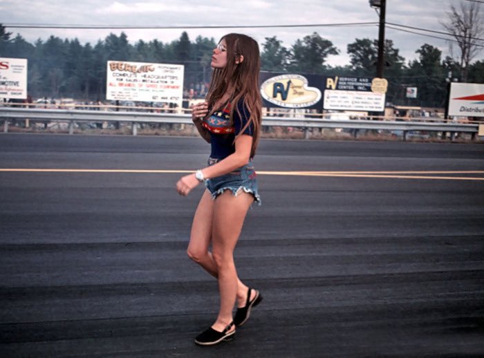 “Will somebody get Jungle Pam off the drag strip? She’s a bit drinky today...”