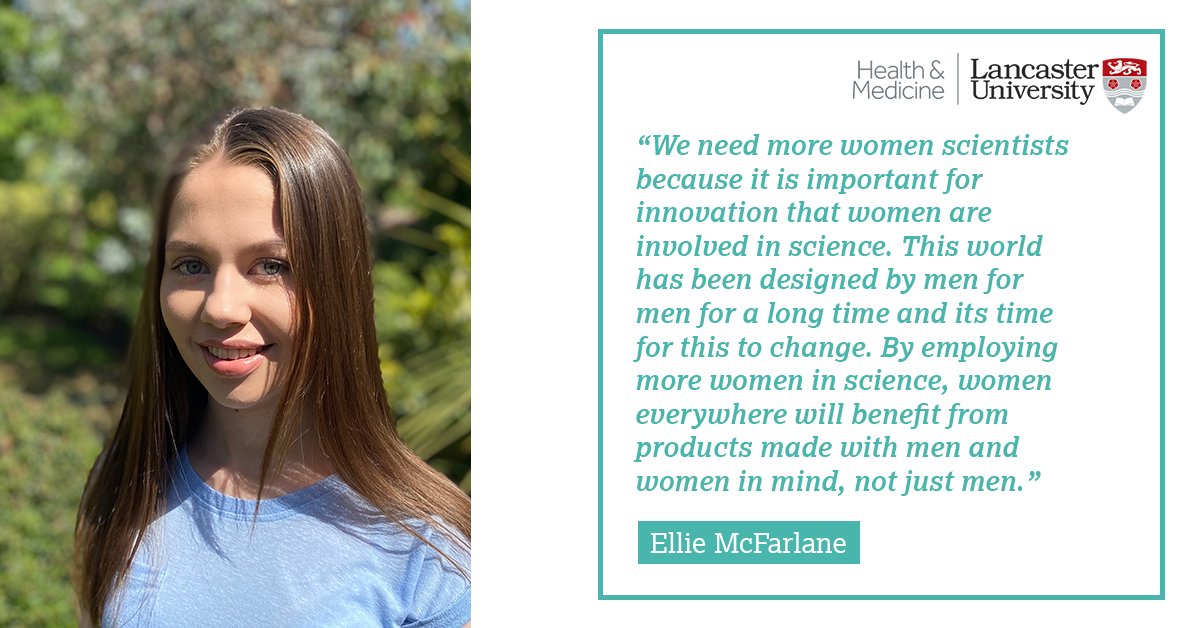 We need more women scientists because..."By employing more women in science, women everywhere will benefit from products made with men and women in mind, not just men."- Ellie  #February11  #WomenInScience