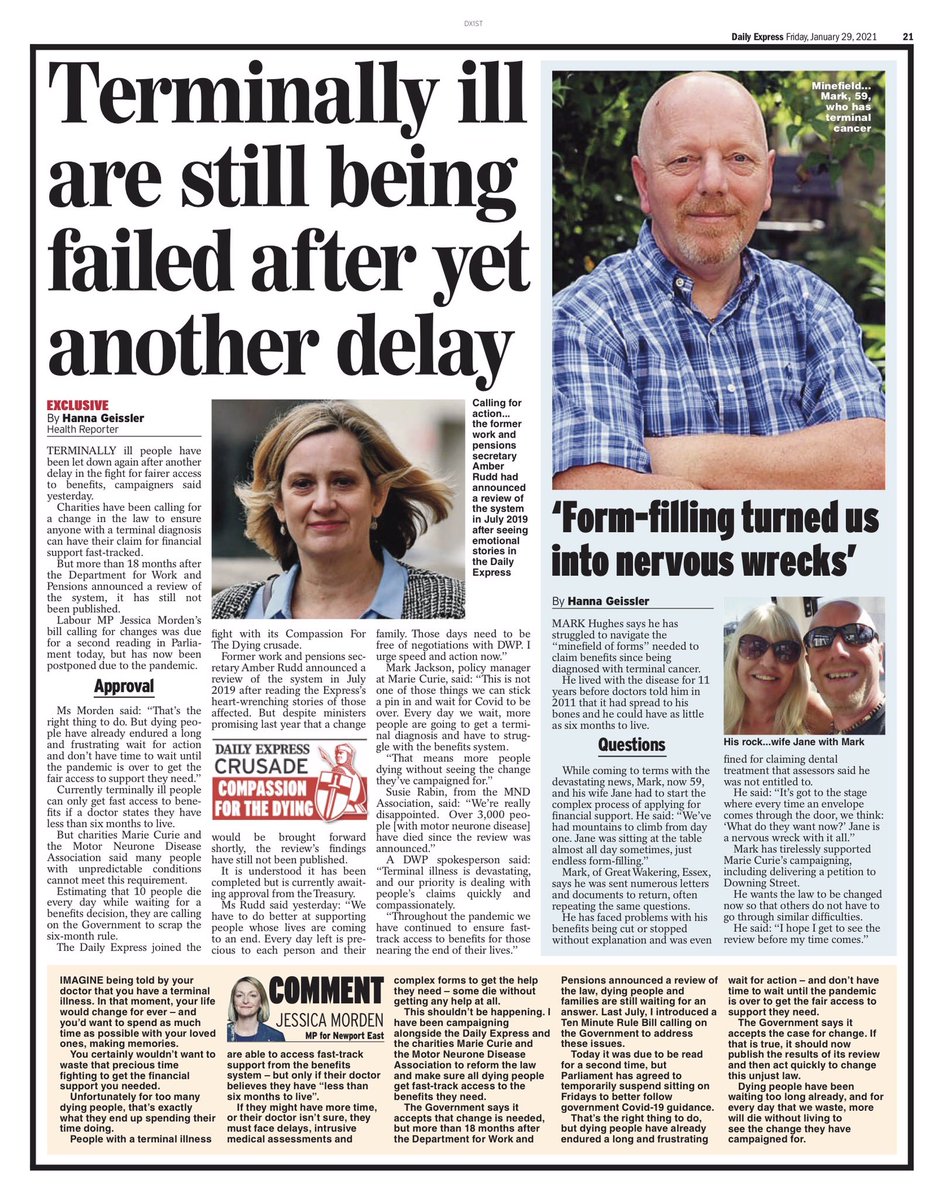 David Setters (@dsetters) on Twitter photo <a href="/SteveBarclay/">Steve Barclay</a> <a href="/JustinTomlinson/">Justin Tomlinson</a> Lack of announcement on review of access to benefits for terminally ill has become a serious embarrassment for <a href="/GOVUK/">GOV.UK</a> 19 months after announcement of @dwppressoffice review. Please expedite ASAP to reassure <a href="/MNDPatients/">MotorNeuroneDisease</a> <a href="/MarieCuriePA/">Marie Curie Policy & Public Affairs</a> <a href="/mndcampaigns/">MND Campaigns</a> <a href="/SteveBarclay/">Steve Barclay</a> <a href="/JustinTomlinson/">Justin Tomlinson</a> Lack of announcement on review of access to benefits for terminally ill has become a serious embarrassment for <a href="/GOVUK/">GOV.UK</a> 19 months after announcement of @dwppressoffice review. Please expedite ASAP to reassure <a href="/MNDPatients/">MotorNeuroneDisease</a> <a href="/MarieCuriePA/">Marie Curie Policy & Public Affairs</a> <a href="/mndcampaigns/">MND Campaigns</a>