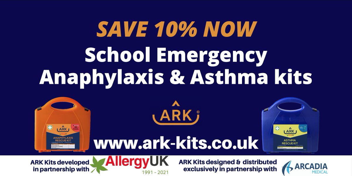 With all the ongoing safeguarding efforts being implemented in schools we are continuing to offer 10% off all ARK kits to help protect the health and wellbeing of those children that suffer with severe allergies and asthma.
#anaphylaxis #allergies #safeguarding #asthma