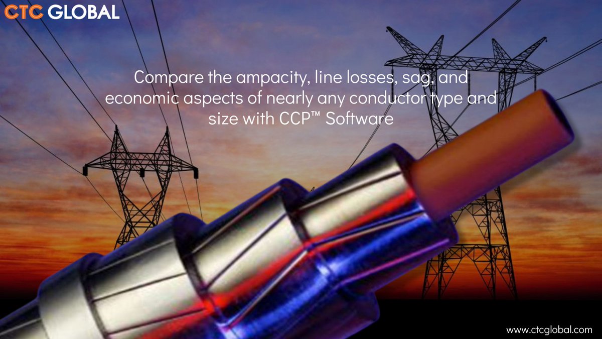 CTC_ACCC's tweet image. You can easily recognize the advantages of ACCC® Conductor in such condition by using exceptionally effective CCP™ Software which is developed by CTC Global to compare various conductors &amp;gt;&amp;gt; bit.ly/3aajqgR

#ccpsoftware #conductorcomparison #acccconductor