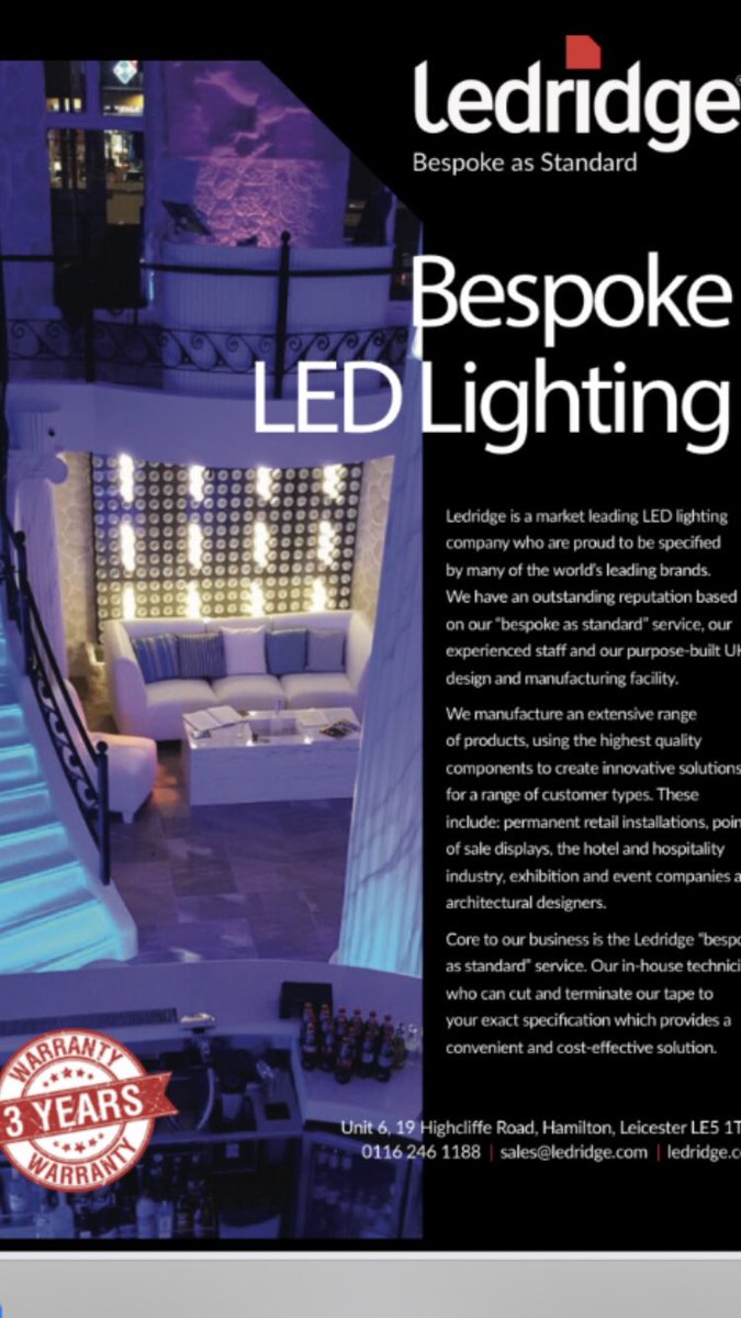 Celebrating 12years of bespoke LED manufacturing - many thanks to all our customers who make it possible