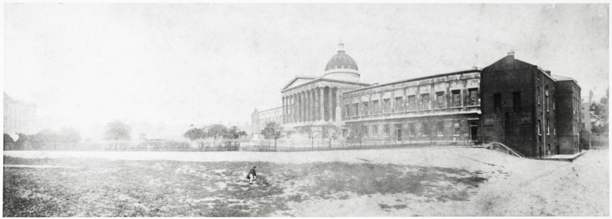 On this day 195 years ago, <a href="/UCL/">UCL</a> broke the mould, opening up a university education to those previously excluded from it. This is the oldest known photo of the Wilkins Building, showing how campus looked at the time.