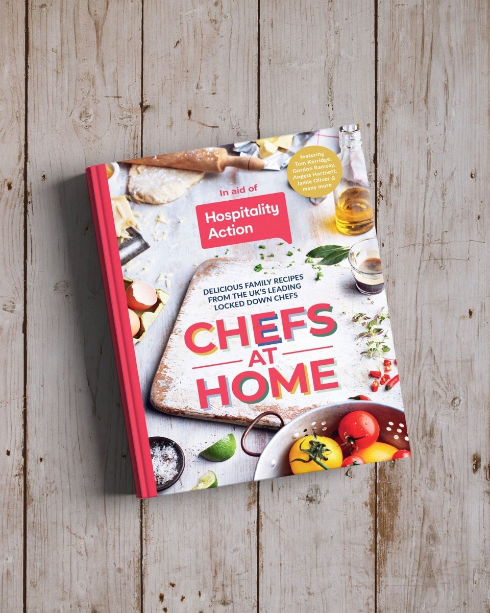 Jamie Oliver, Tom Kerridge, Raymond Blanc and Angela Hartnett are among those who have contributed recipes to 
Chefs at Home, which will be published on the March 18 anniversary of the Covid lockdown, with all royalties going to <a href="/HospAction/">Hospitality Action</a>. amazon.co.uk/Chefs-Home-loc…