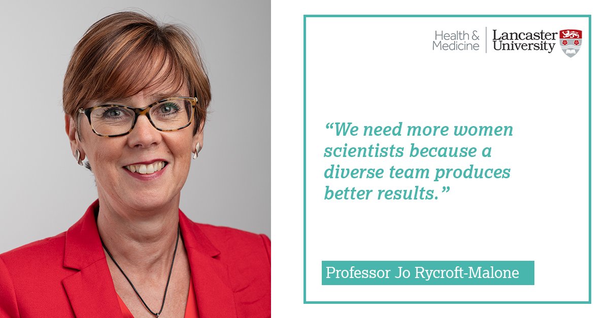 We need more women scientists because... "A diverse team produces better results." - Professor Jo Rycroft-Malone  #February11  #WomenInScience