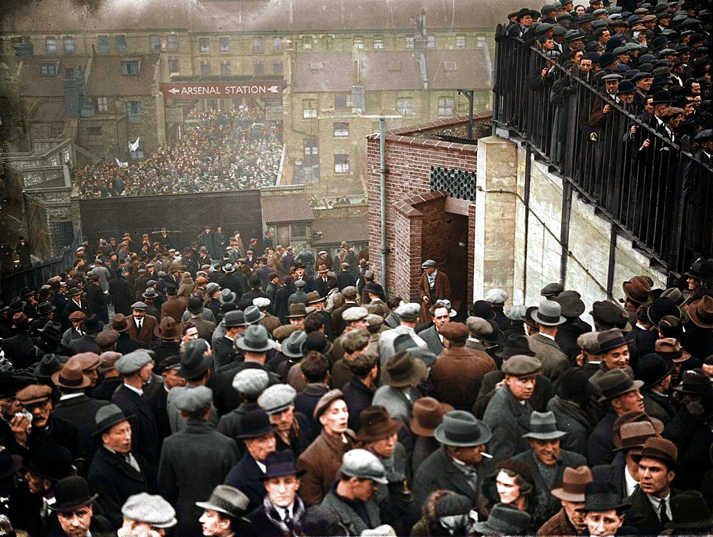 Highbury, Arsenal. 1934.
