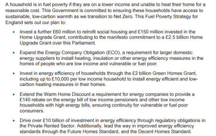 And two centrally funded schemes too. Confirmation that the Home Upgrade Grants scheme, and Social Housing Decarbonisation Fund are central to the Fuel Poverty StrategyOnly one year of funding announced so far. Crucial that  @hmtreasury announce future years in the March Budget