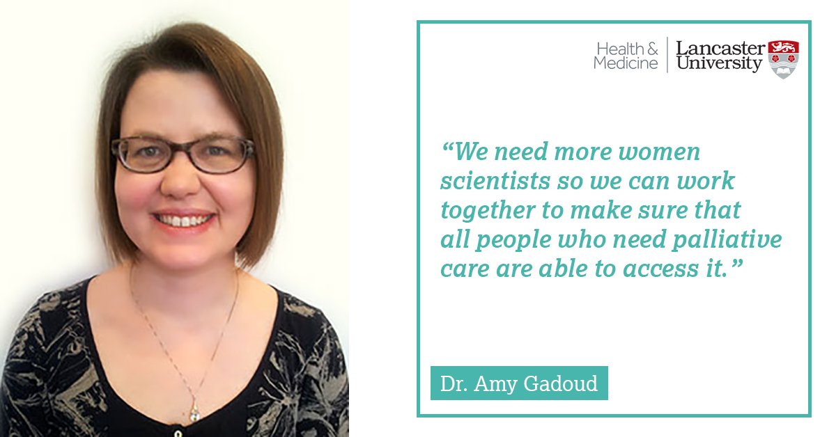 We need more women scientists..."So we can work together to make sure that all people who need palliative care are able to access it."- Dr. Amy Gadoud  #February11  #WomenInScience