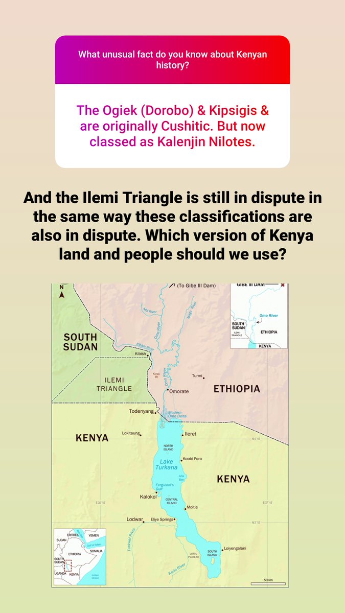Is your map of Kenya flat or sharp on the north western tip near Lake Turkana?