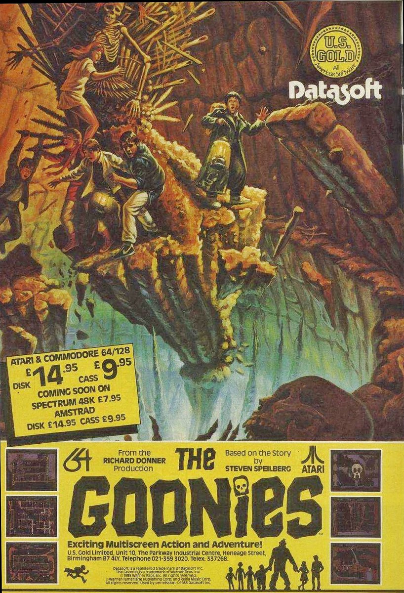 Retro70sChild's tweet image. &apos;The Goonies&apos; USGold Advert, Crash magazine December 1985.
.
#TheGoonies #USGold #Datasoft #Zxspectrum #Commodore64
#AmstradCPC #AmstradCPC464 #atari #retrocomputer #Retrogamer #RetroGaming #Vintagecomputer #crashmagazine #Retro70sChild #8bit
instagram.com/p/CLJl0zOn4jy/…