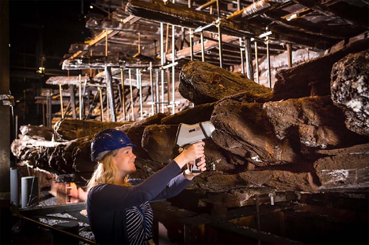 #womaninscienceday celebrates the incredible and trail blazing women's contributions to science &amp; technology. 
Our shining light is Dr @E_Schofield the Head of Conservation &amp; Collections Care here at <a href="/MaryRoseMuseum/">The Mary Rose</a>.
She's so great she even has her own Wiki page!
#womaninscience