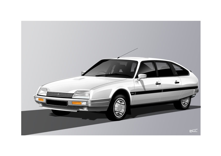Russelljwallis's tweet photo. It's time to delve into the car art archives once again. And unsurprisingly its another Citroen. Well 4 S2 CXs actually.
#CitroenCX #carart #CXGTITurbo2 #CXTRS #CXBreak
@marcus_t_ward
@creatinglightly
@goseatonio
@jezdrawspicture
@bsillustration https://t.co/5a6EPCz2E8
