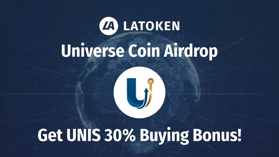 LATOKEN (@latoken_cex) on Twitter photo Join the <a href="/universeecoin/">Universe Coin</a> Airdrop to get a share of 5 million $UNIS coins. 💰
✅ Buy minimum 20 UNIS tokens and get a 30% assured bonus.
Start earning: go.latoken.com/4a4
#Bitcoin #cryptocurrency #CryptoNews Join the <a href="/universeecoin/">Universe Coin</a> Airdrop to get a share of 5 million $UNIS coins. 💰
✅ Buy minimum 20 UNIS tokens and get a 30% assured bonus.
Start earning: go.latoken.com/4a4
#Bitcoin #cryptocurrency #CryptoNews