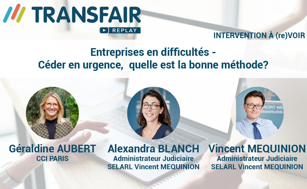 Céder en urgence : quelle est la bonne méthode ?💡
La <a href="/CCI_75/">CCI Paris</a> a invité deux Administrateurs Judiciaires à éclairer le chemin pour avancer sereinement mais efficacement ! 
Retrouvez leurs conseils ici➡️bit.ly/2NhDC7L
#Transfair #Cession #Transmission