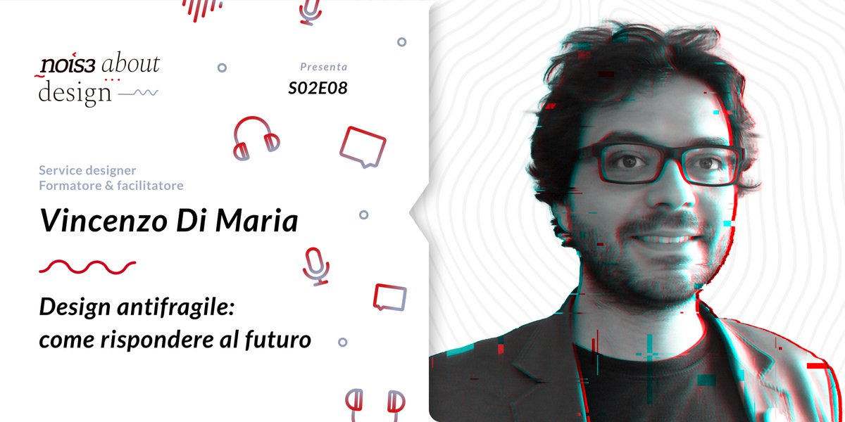 Nel #podcast S02E08 di #NOIS3aboutDesign si parla del #ServiceDesign come scelta strategica per il business aziendale e di come muovere i primi passi. Insieme a Carlo, c'è Vincenzo Di Maria, Service Designer e autore di "Start Small" podcast.nois3.it