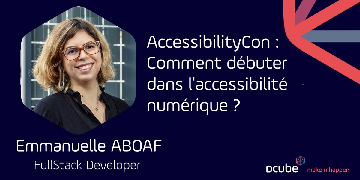 DCubeParis's tweet photo. Vous avez raté la session d'Emmanuelle sur "comment débuter dans l'accessibilité numérique" lors de l'AccessibilityCon ? Pas de soucis, vous pouvez la retrouver en replay. 😉

#DCubeEtDesTalents #AccessibilityCon #A11y #Accessibilité

👉https://t.co/E9rAFZHhbk https://t.co/gs7BBBg9us